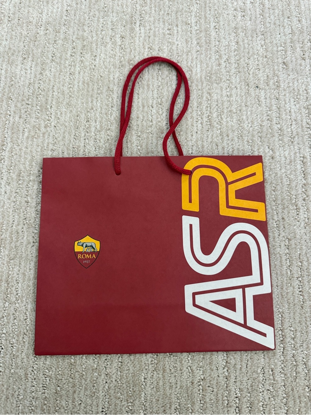 ASR Red Tote Bag with Roma Crest - Women Bags